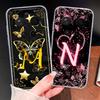 Case For Xiaomi 17 Ultra Pink Heart Letters Soft Slim Transparent TPU Silicone Phone Cover For Xiaomi 17Ultra Lightweight Bumper