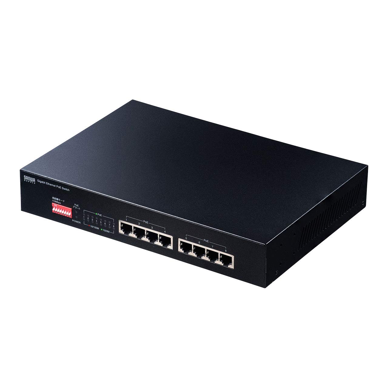 

Sanwa Supply Комутаційний концентратор передачі на великі відстані PoE/Gigabit (8 портів) LAN-GIGAPOE81
