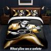 Elvis Presley Design Bed Bedding Set 1 Duvet Cover + 2 Pillowcases Soft Breathable Household Bed Linens