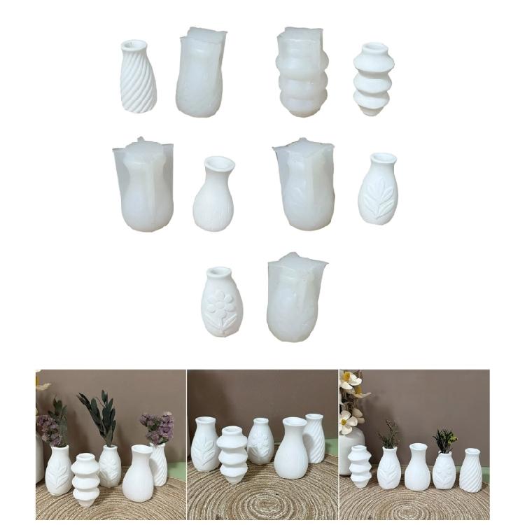 High Detail Silicone Mold for Arrangement Flowerpot Mini Vase Making Tool Realistic Pattern Crafting Accessory
