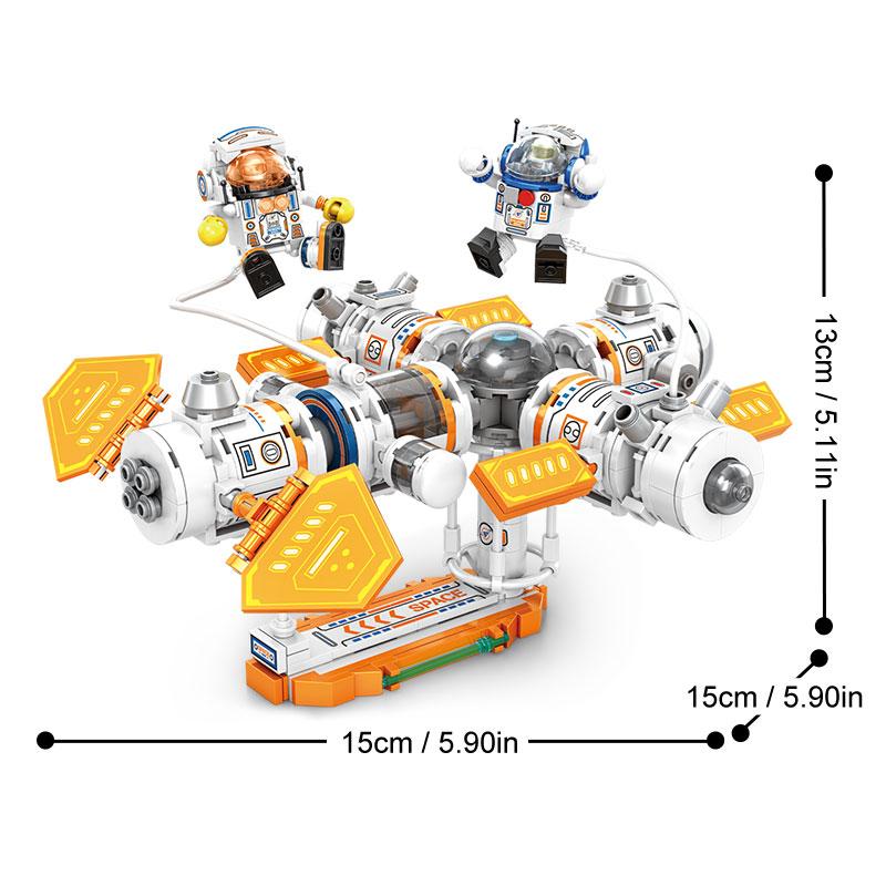 Space Station Building Blocks City Construction Rocket Model Astronaut Bricks STEM Toys Gift for Kids Boys Girls Christmas