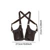 Underarm Shoulder Bag, Crossbody Wallet, Large Capacity Double Pocket