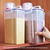 2Pcs Thick Plastic Insect Prevention Rice Box Moisture Proof Flour Storage Bin Food Container