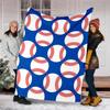 Baseball Theme Printed Blanket - Perfect for Couch, Bed, Travel & Outdoor Use | Machine Washable, Cozy & Durable.