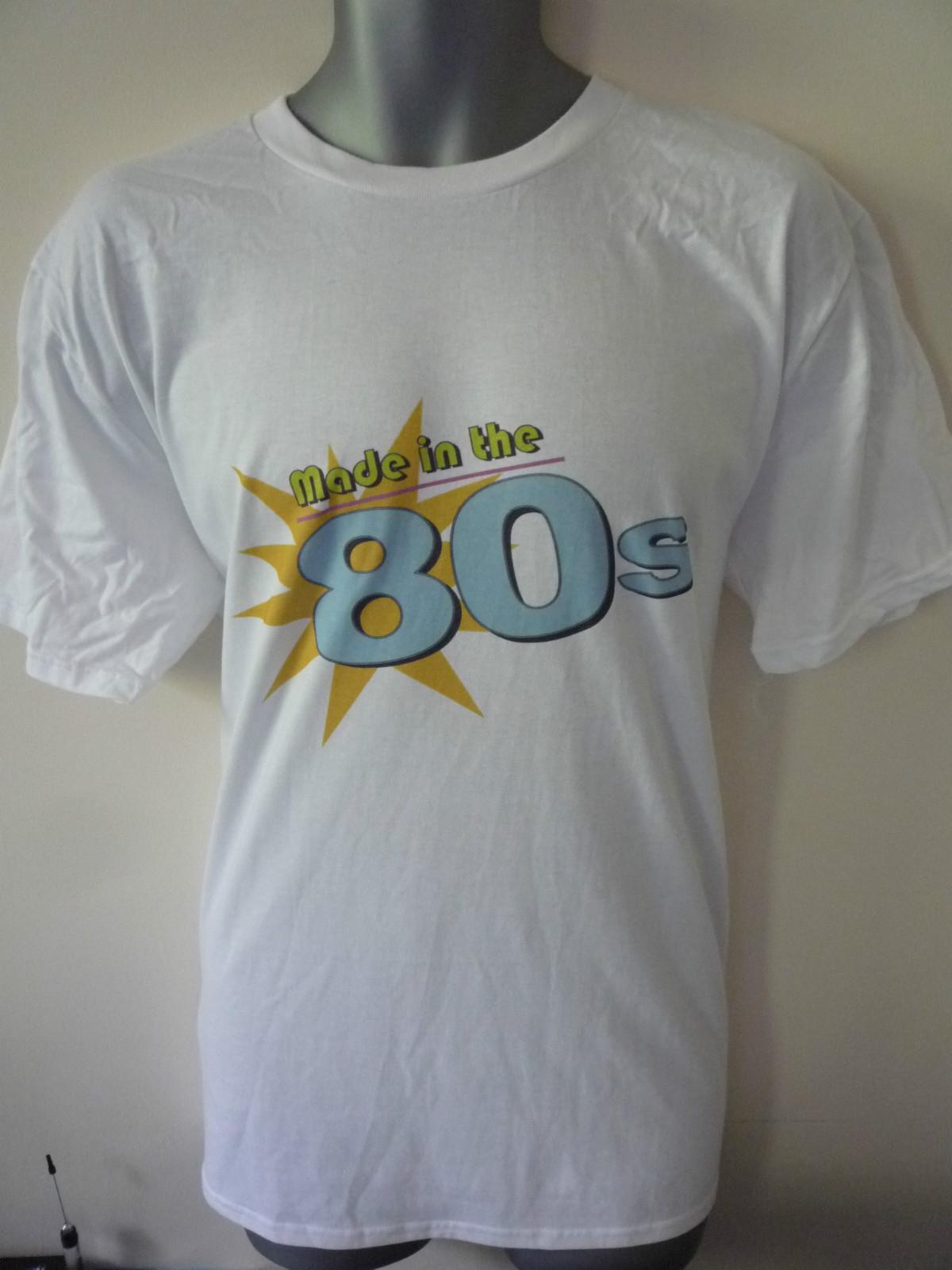 ФУТБОЛКА СДЕЛАНА В 80-Х СМЕШНАЯ НОСТАЛЬГИЧЕСКАЯ OLD SKOOL РЕТРО M