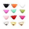 5 Sets Love Heart Shaped Magnetic Connected Clasps Beads Charms End Caps for DIY Couple Bracelet Necklace Making Jewelry