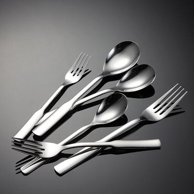 Fourchette et cuillère en acier inoxydable 304 série Liren, vaisselle occidentale multi-spécifications, cuillère ronde, cadeau d'entreprise, pendaison de crémaillère, cuisine