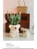 Cute Koala Retro Resin Flower Pot - Succulent Bonsai Holder & Makeup Storage Vase