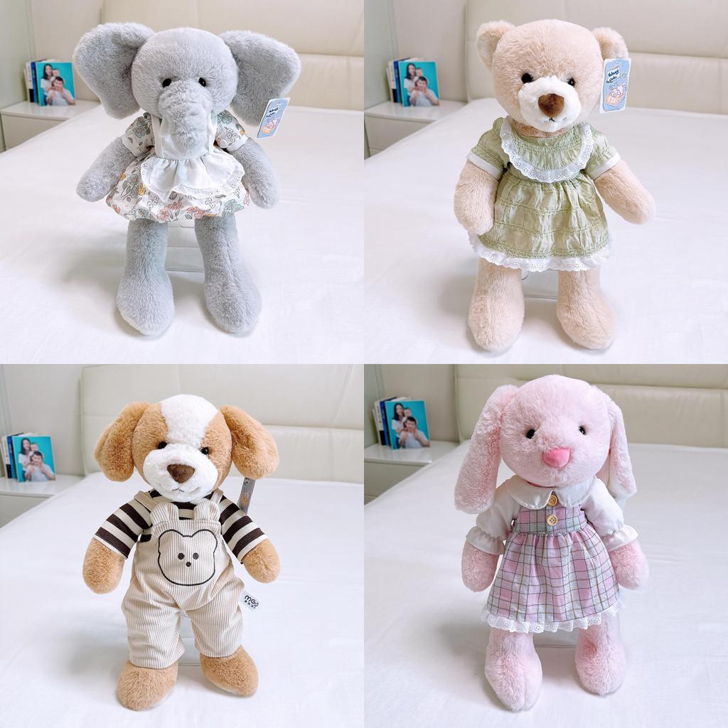 Kids Plush Elephant Bear Rabbit Plush Toy With Pp Cotton For Kids Gift And Childrens Decor