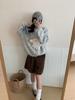 Korean Sweet Cartoon Knit Top: Women's Loose Casual Pullover Sweater for Autumn/Winter