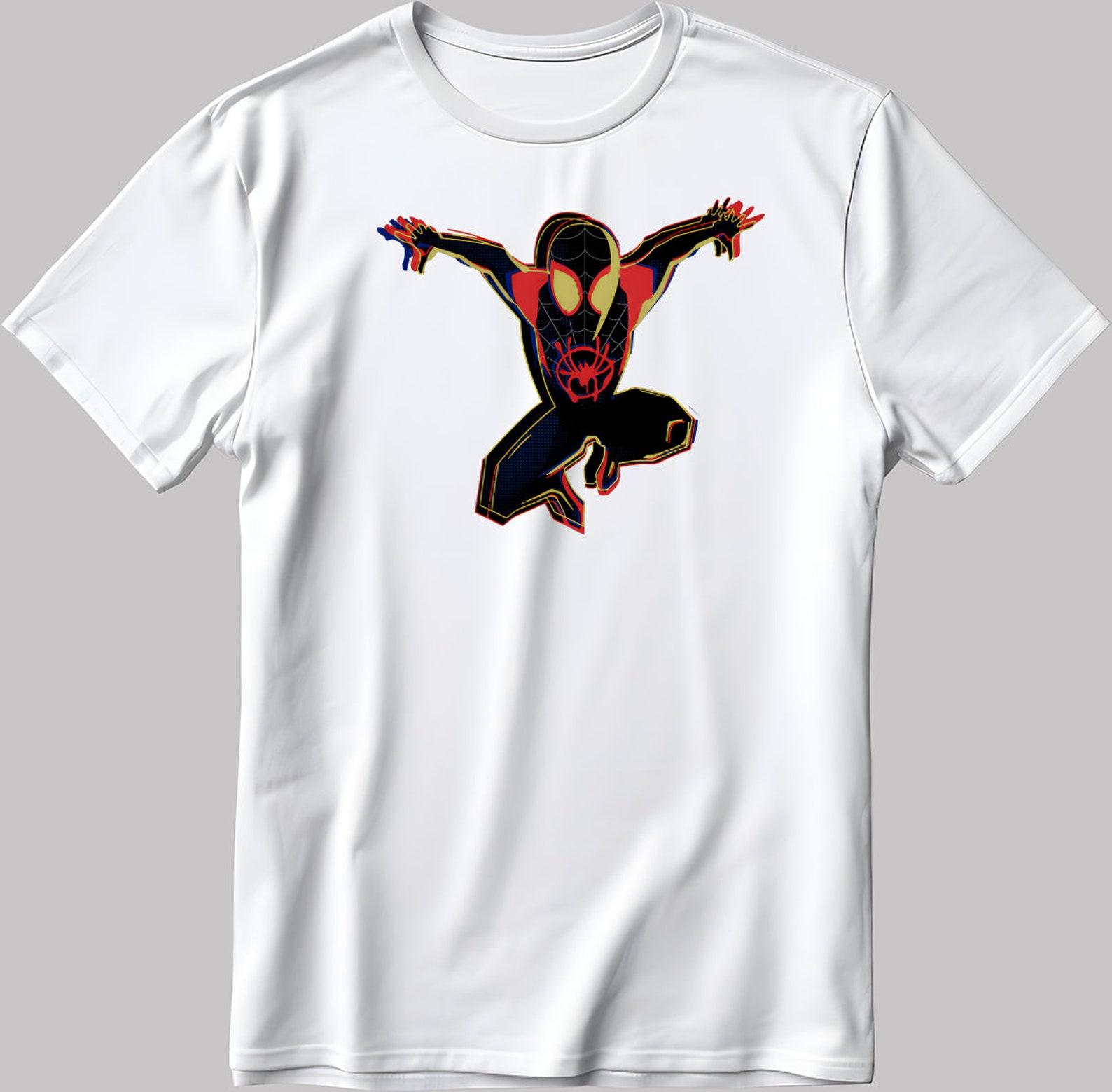 Spider Man Figure Short Sleeve White-Black Men s / Women s T-Shirt N563 3XL