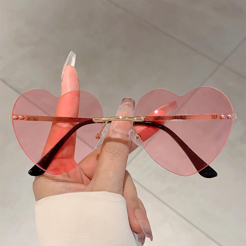 JYL TS Sunglasses UV Protection Frameless Heart Gel Party/2990