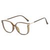 Anti-blue Light Glasses Square Metal Eyewear Women Men Large Frame Luxury Eyeglas Blue Light Blocking Man Lady Computer Eyeglas