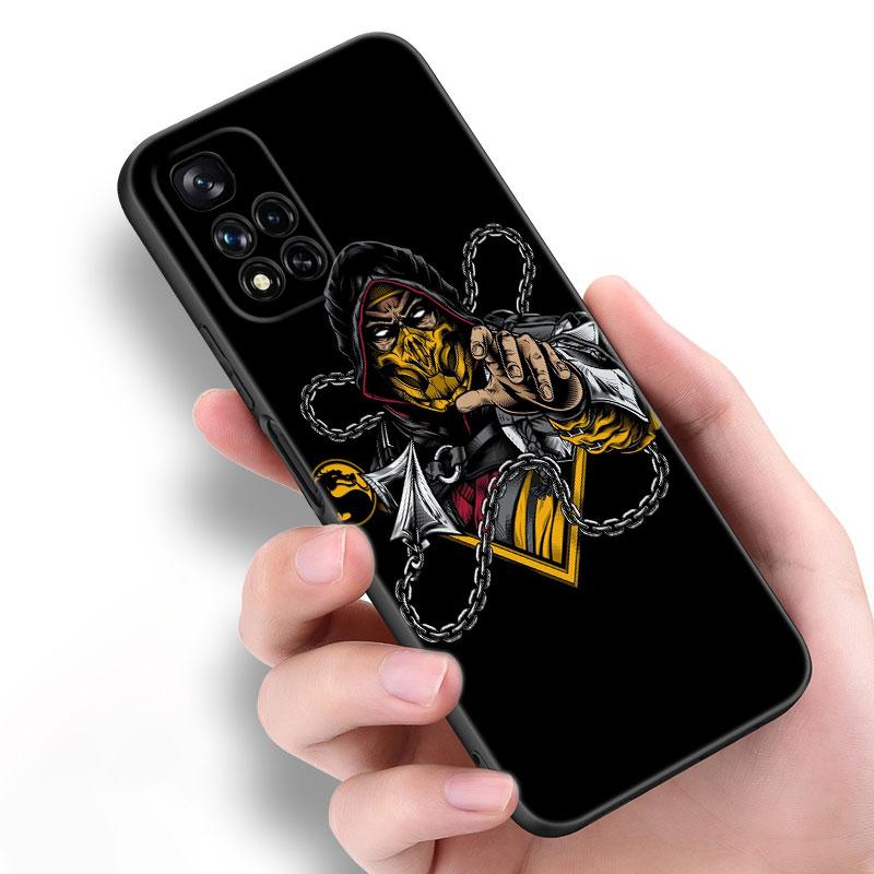 Mortal Kombat Spiel Schwarze Silikon Handyhülle Für Xiaomi POCO X3 X4 NFC F5 M3 M4 M6 X5 X6 Pro F3 F4 GT 5G C55 C65 M5