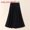 Ice Silk Floral Midi Skirt With Breathable Fabric For Middleaged Women Casual Wear