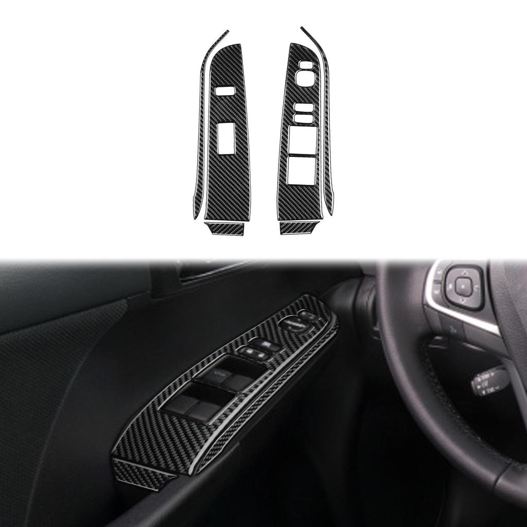 Toyota Camry 12-14 Carbon Fiber Interior Parts: Steering Wheel, Console, Gear Shift, Door Handles