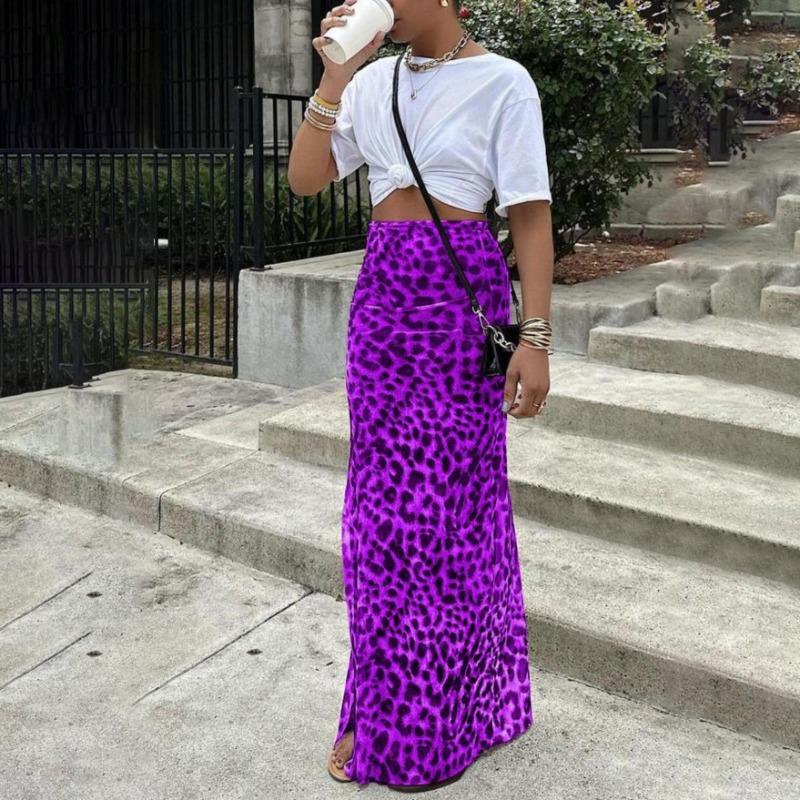 

Классическая женская юбка-годе с леопардовым принтом, длинная, повседневная, для ежедневной носки, самая продаваемая, весенне-летняя версия, облегающее платье XL