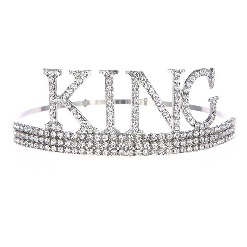 

Модная королевская корона, мужская корона на день рождения, тиара, шляпа для торта, товары для вечеринок, повязка на голову с кристаллами, аксессуары для волос