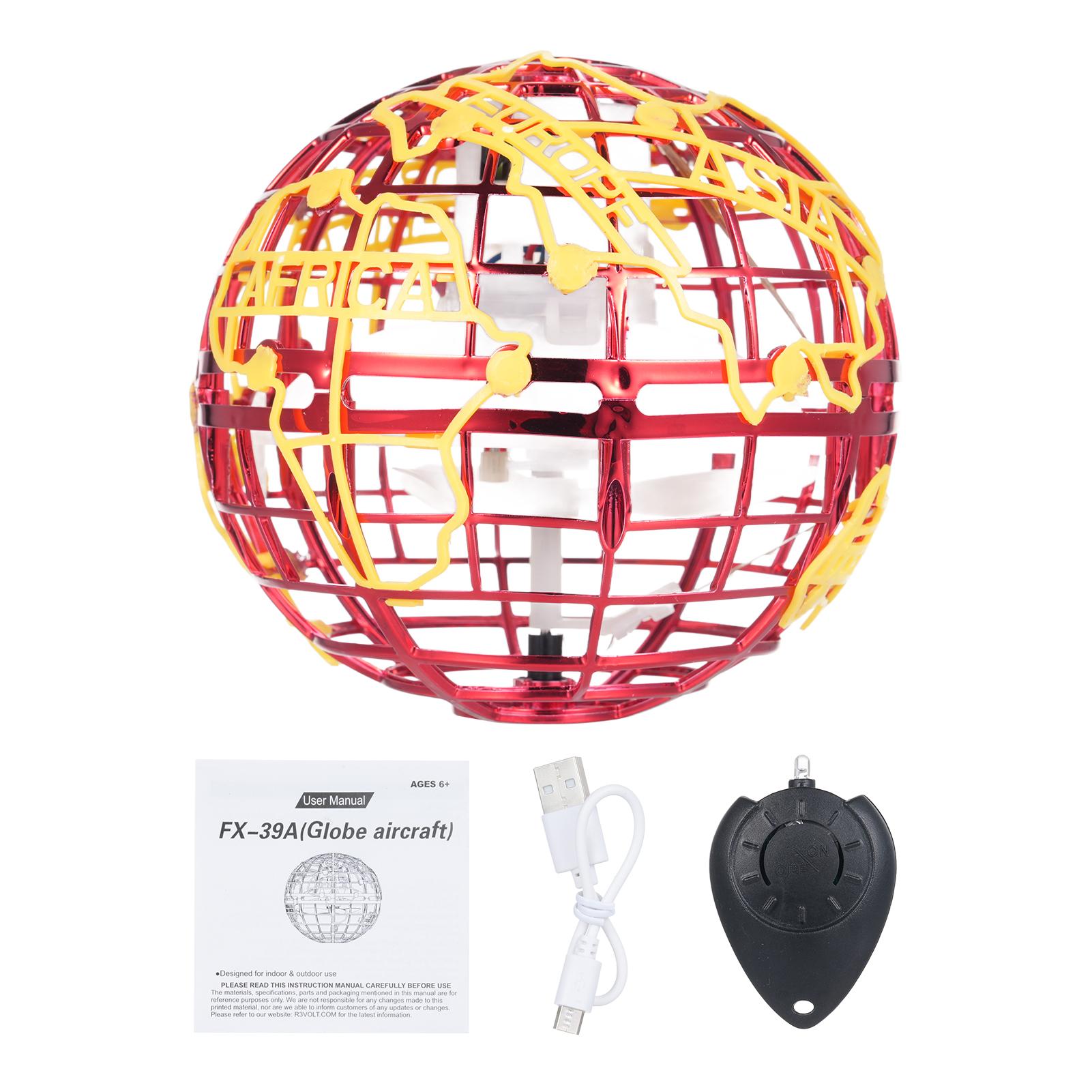 

Летающий шар, Управляемый рукой самолет-бумеранг наведении с подсветкой и пультом дистанционного управления, Для помещений и улицы Red