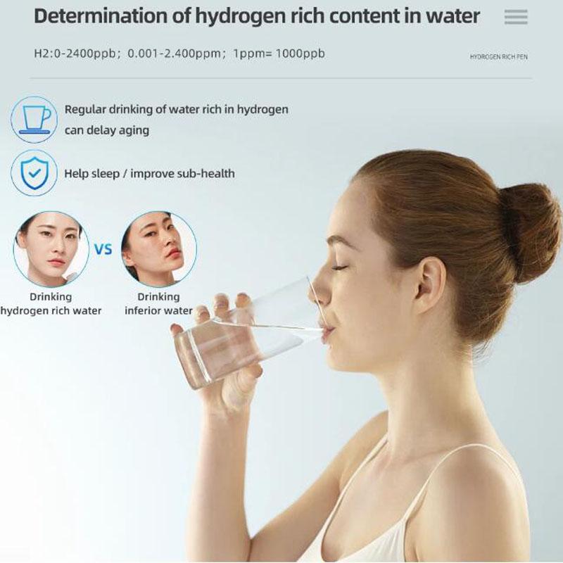 4 in 1 ORP H2 Temperature PH Meter Hydrogen-rich Test Pen Water Quality Purity Detector Analyzer for Aquarium Pool Hydroponic