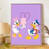 Disney Diamond Art Painting Kit – Donald Daisy Fun Scene Sparkling Craft, Home Wall Decor, Handmade Gift
