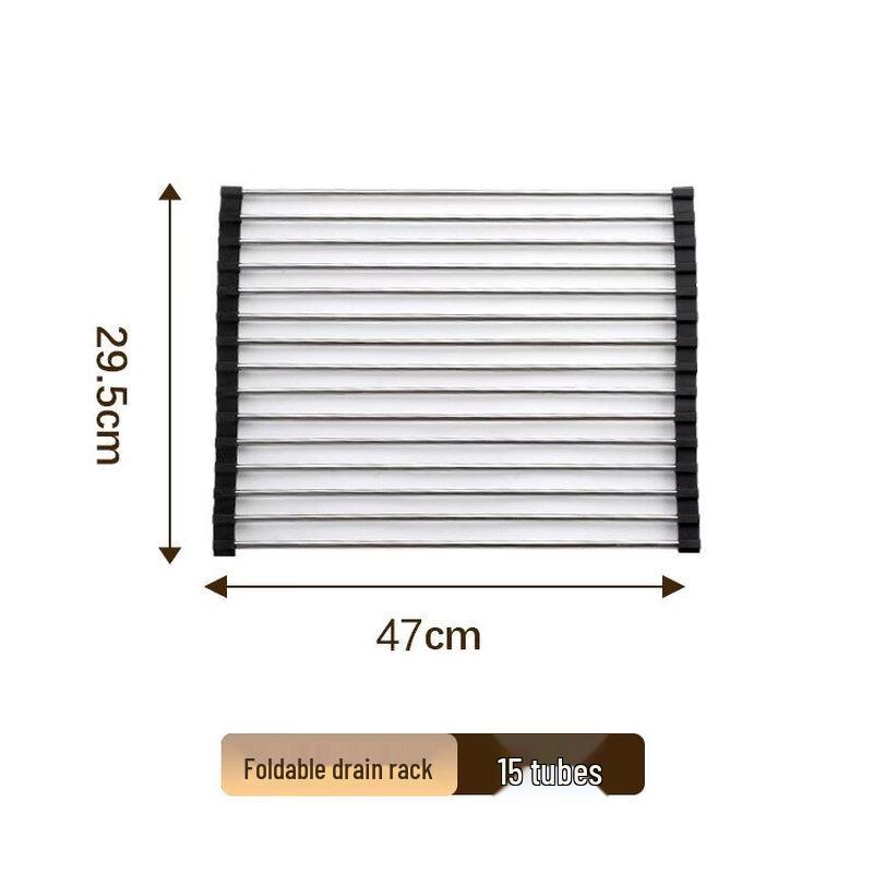 Складная силиконовая кухонная сушилка для посуды