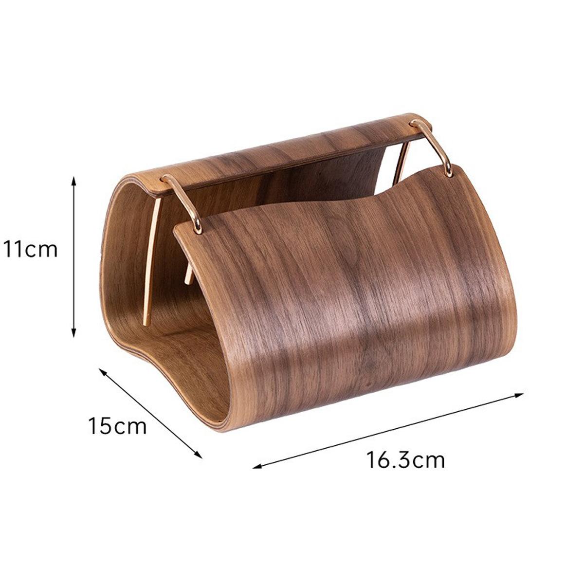 

Creative Wooden Tissue Box Artistic Home Decor for Hotel/B&B Desktop Stylish Storage with Natural Grain