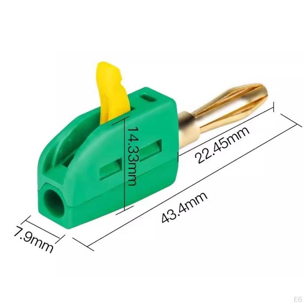 4 Mm Banana Plug, 250 V/32 A, High Strength, Stable Conductivity, Practical Stackable Mini