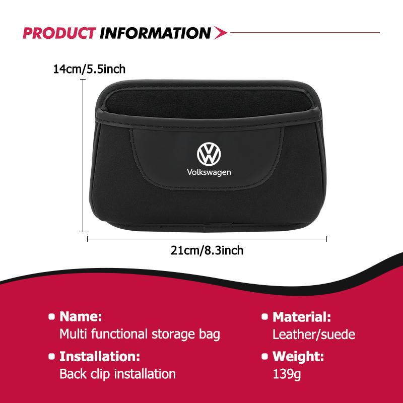 TMBCU1 For Volkswagen VW Car Storage Bag Small Collecting Bags Door Seat Back Organizer Polo Jetta Sagitar Magotan Passat B5 B6 B7 CC