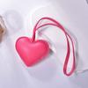 Car Keyring Heart Keychain PU Leather Bag Pendant Multi-color PU Leather Hanger  Women