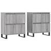 Sideboards 2 pcs Grey Sonoma Wood Based Panel