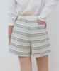 OURHOPE Pico Stripe Sweat Shorts - Grey