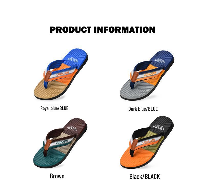 Men's 2025 Trend Non-Slip Soft Sole Flip-Flops for Outdoor Beach Wear