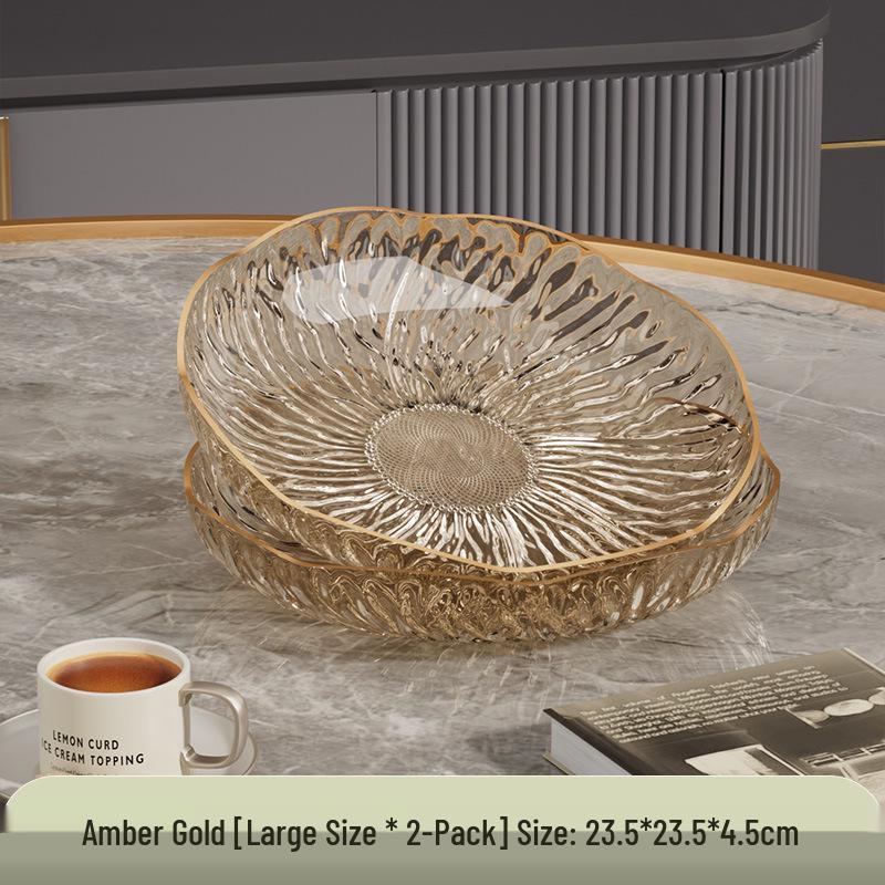 Elegant Flower-Shaped Plastic Fruit and Dessert Plate for Daily Use