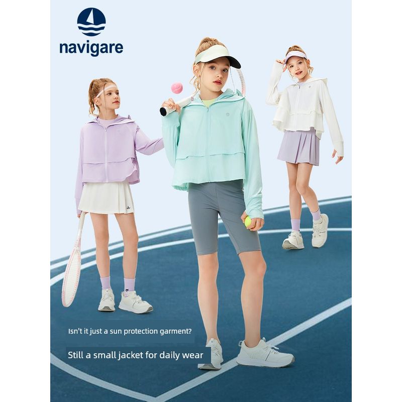 Navigare Italian Small Sailboat Children's Clothing Sun Protection Clothing 2026 Summer New Breathable Sun Protection Clothing