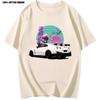 Anime T Shirt For R35 Skyline GTR Vaporwave JDM Legend Car Print Shirt Men Short Sleeve 100% Cotton Graphic T Shirts