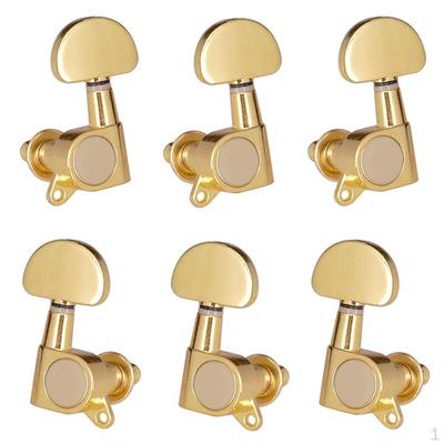 6 Pcs Sealed Guitar String Tuning Pegs Keys - 3 Left Right Machine Heads Knobs for