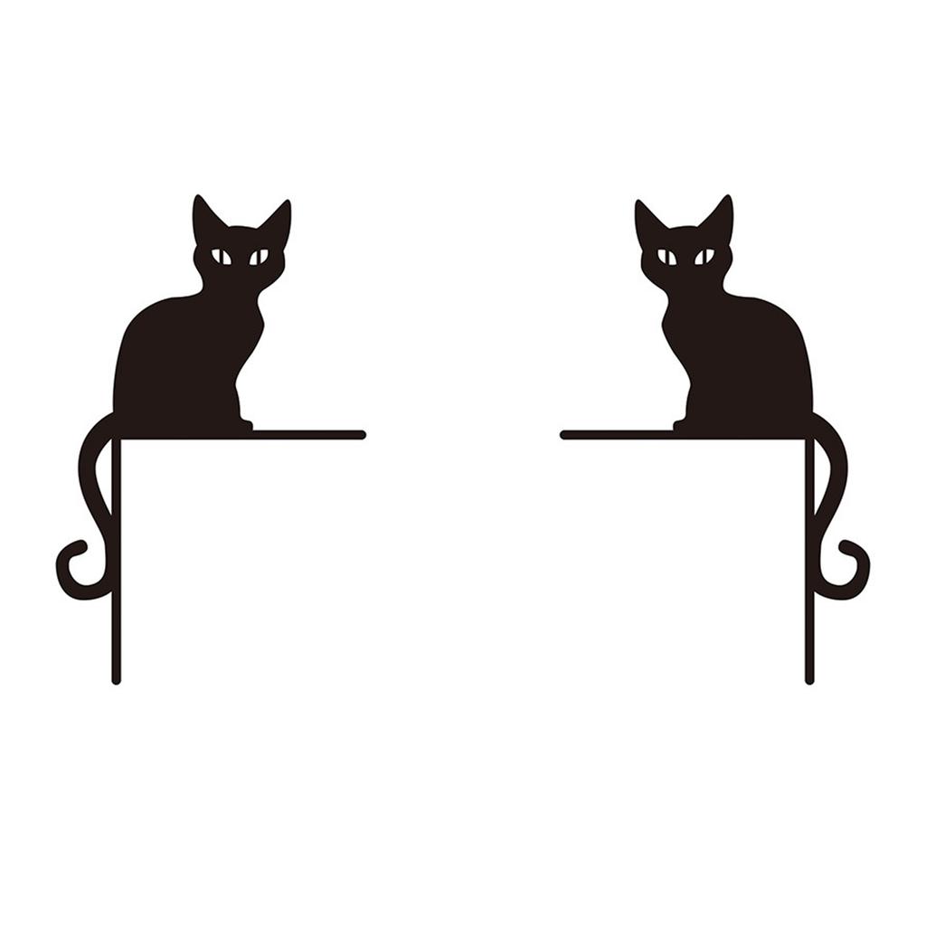 Halloween Door Decoration Stickers - Witch Hat and Pumpkin Wall Decals for Plates - Self-Adhesive, 1919 cm