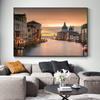 Famous Venice Italy Canvas Painting Wall Art Sunset Natural Scenery Pictures Posters and Prints Wall Art Living Room Decoration