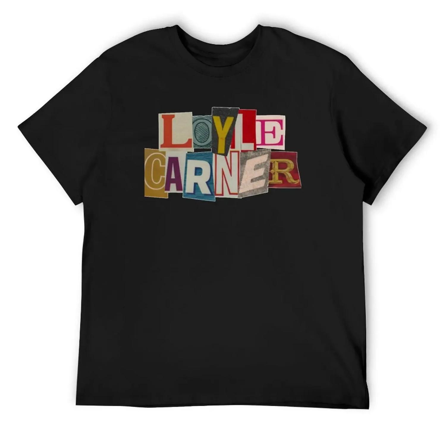 Loyle Carner - Ransom Note T-Shirt luxury designer fashion shirts basketball graphic tees plain black t shirts men S