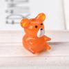2pcs Bear 15x20mm Handmade Lampwork Glass Loose Beads for Jewelry Making Accessories DIY Crafts Findings