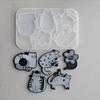Creative Silicone Casting Molds Cats Shape Necklace Molds Suitable for Making Animal Necklace and Earrings Pendant