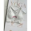 Yoga Net Red Style Print Vest-Style Hip Lifting Workout Clothes