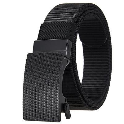 Geflochtener Nylongürtel für Herren, drehbarer Stoffgürtel mit Schnalle Ly36-25948-1