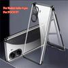 For Redmi Turbo 4 Pro Magnetic Adsorption Double-Sided Tempered Glass Phone Case for Xiaomi POCO F7 Metal Frame Hard Cover Capa