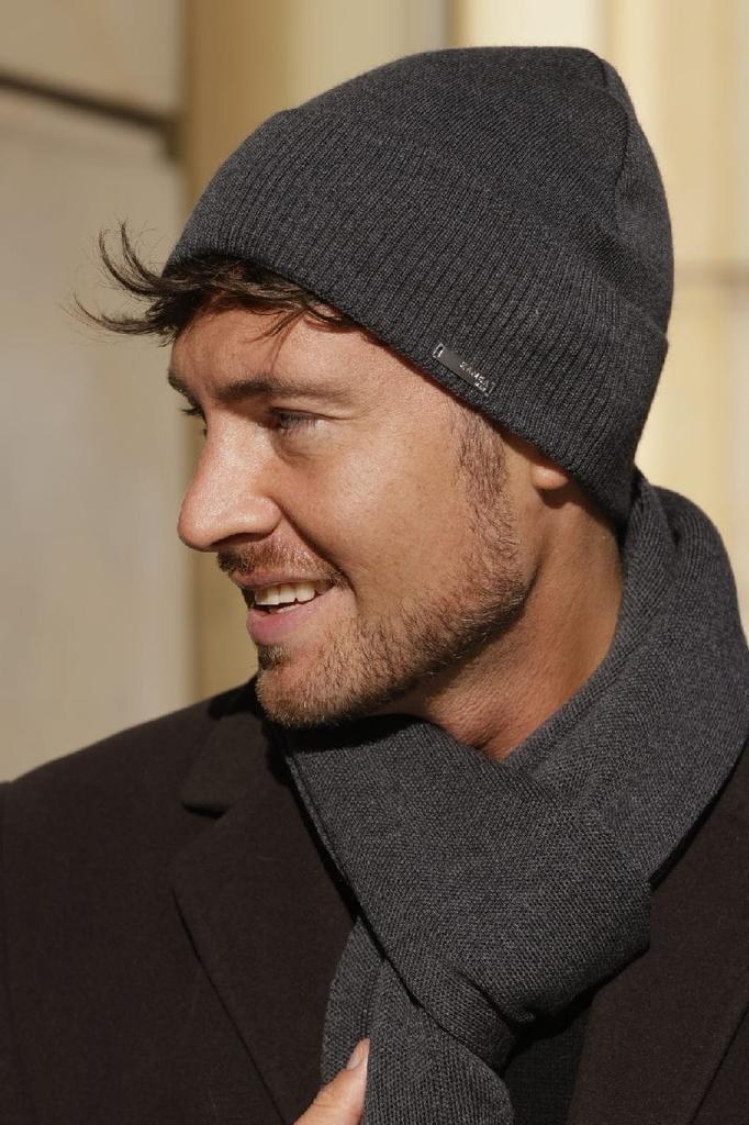Lucas Kamea Men' Wool Cap, Graphite