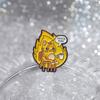 Cat Charming Cartoon Drinker Brooch Delightful Alloy Pin For Fun Fashion Statements