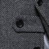 Mens Wool Mix Herringbone Tweed Check Vintage Collar Waistcoat Tailored Fit Vest