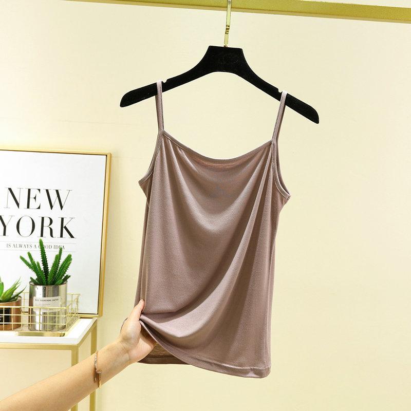 Modal Suspender Vest Women's Short Slim-fitting and Thin Large-size Top, Spring and Summer Inner Matching Student Black Bottoming Shirt