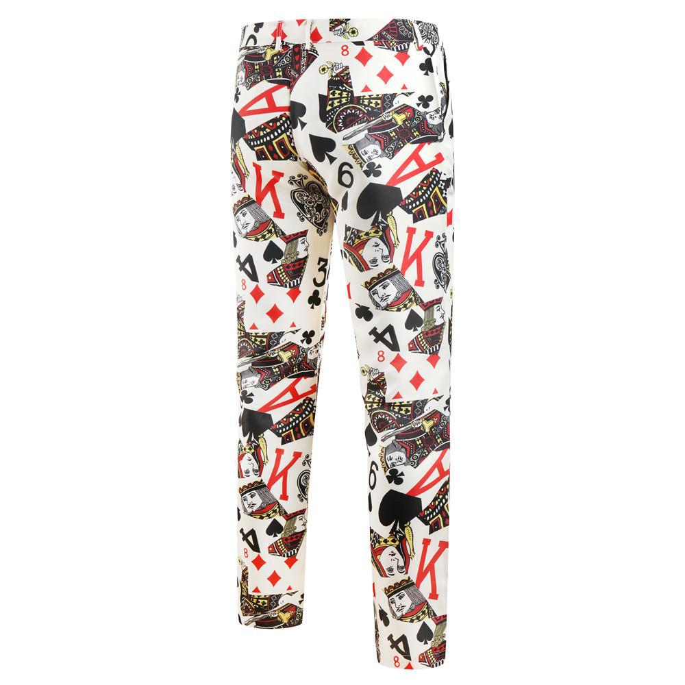 חליפת קז'ואל לגברים במידה גדולה עם הדפס תלת-ממדי לחג המולד, שלושה חלקים, סגירת כפתור אחד